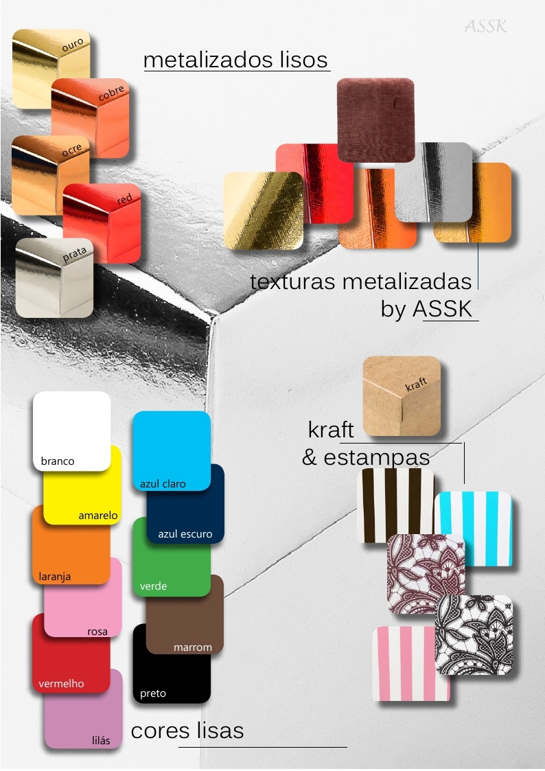 Catálogo de cores e texturas